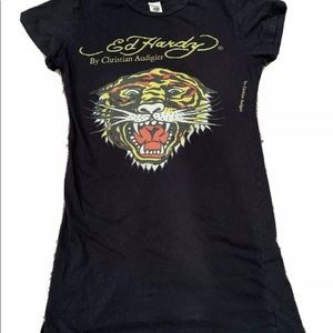 Vintage Ed Hardy T Shirt with Tiger Head